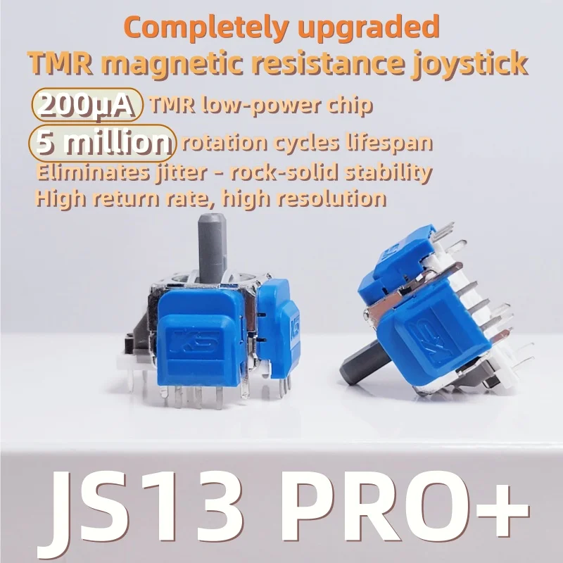 10 pz K-SILVER JS13 PRO TMR Joystick Elettromagnetico per PS5 Parti di Ricambio TMR Joystick 3D Analogico Thumb Stick Rocker