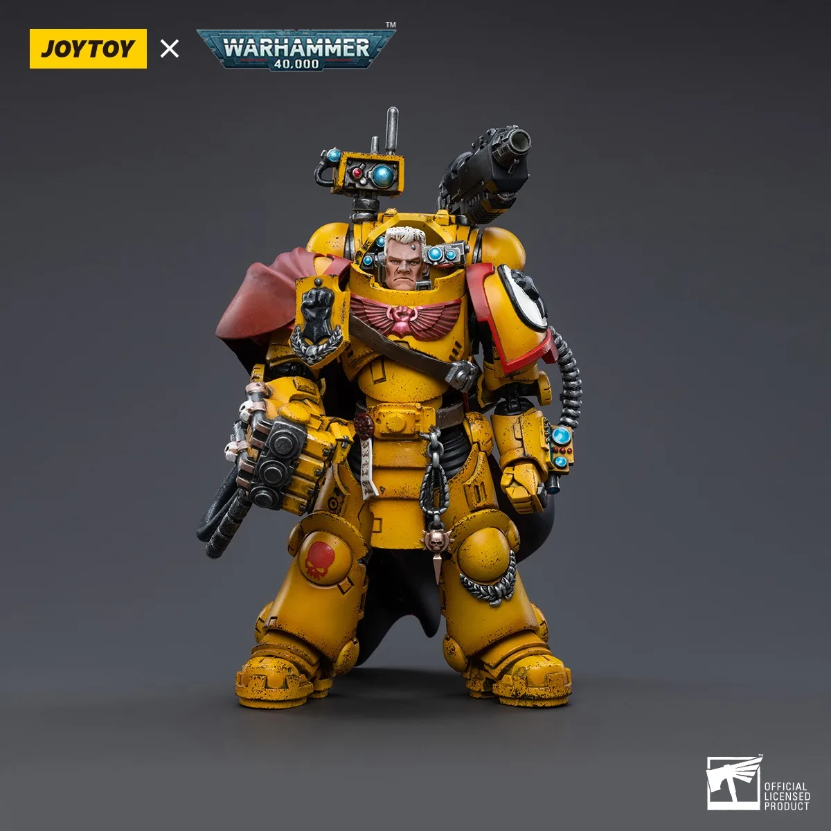 JOYTOY Warhammer 40K Action Figures 1/18 Imperial Fists Third Captain Tor Garadon Model Toy Boy Gifts 3.75inch