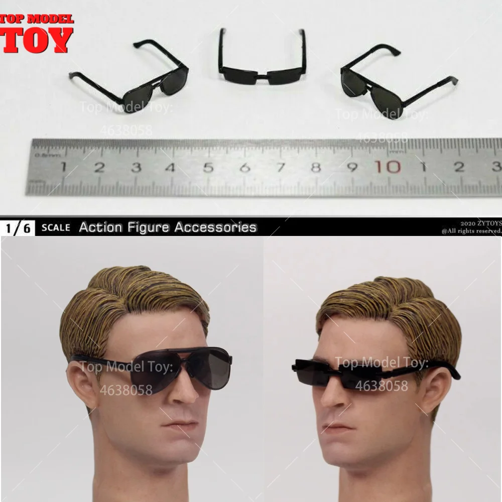 ZYTOYS ZY3016 1/6 Scale 3Pcs Sunglasses ABS Material Glass Body Accessory Model For 12