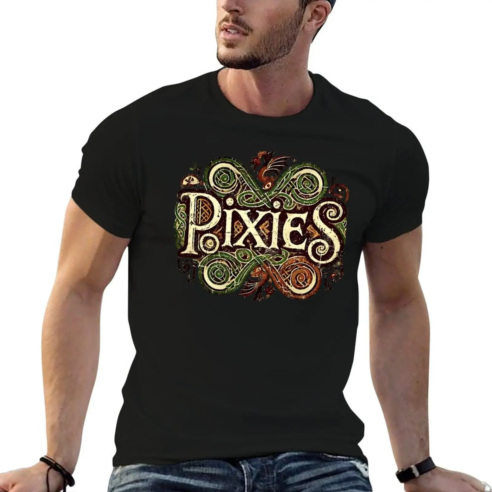 The Pixies - Celtic Revival Style T-Shirt t shirts for man cotton soft funny t shirts man T-Shirt