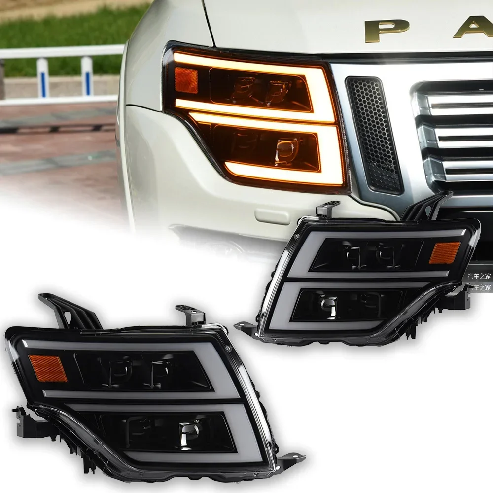 Luzes do carro para pajero farol 2006-2018 v97 cabeça lâmpada v87 v93 v95 faróis led projetor drl acessório automotivo