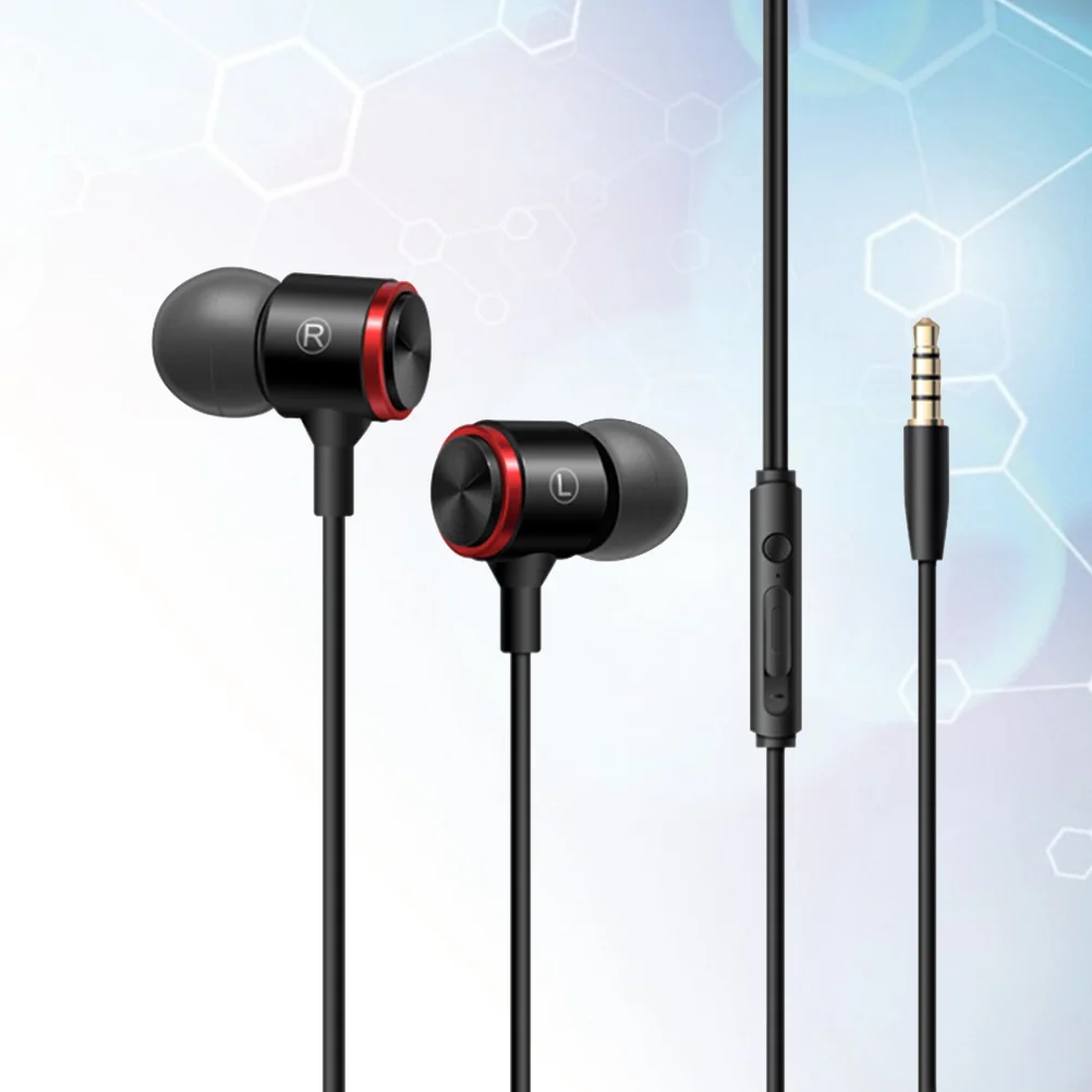 

Upgraded Metal Heavy Bass Headphone In-Ear Wired Earphone Enhanced Sound Quality Anti-Oxidation Durable Ergonomic