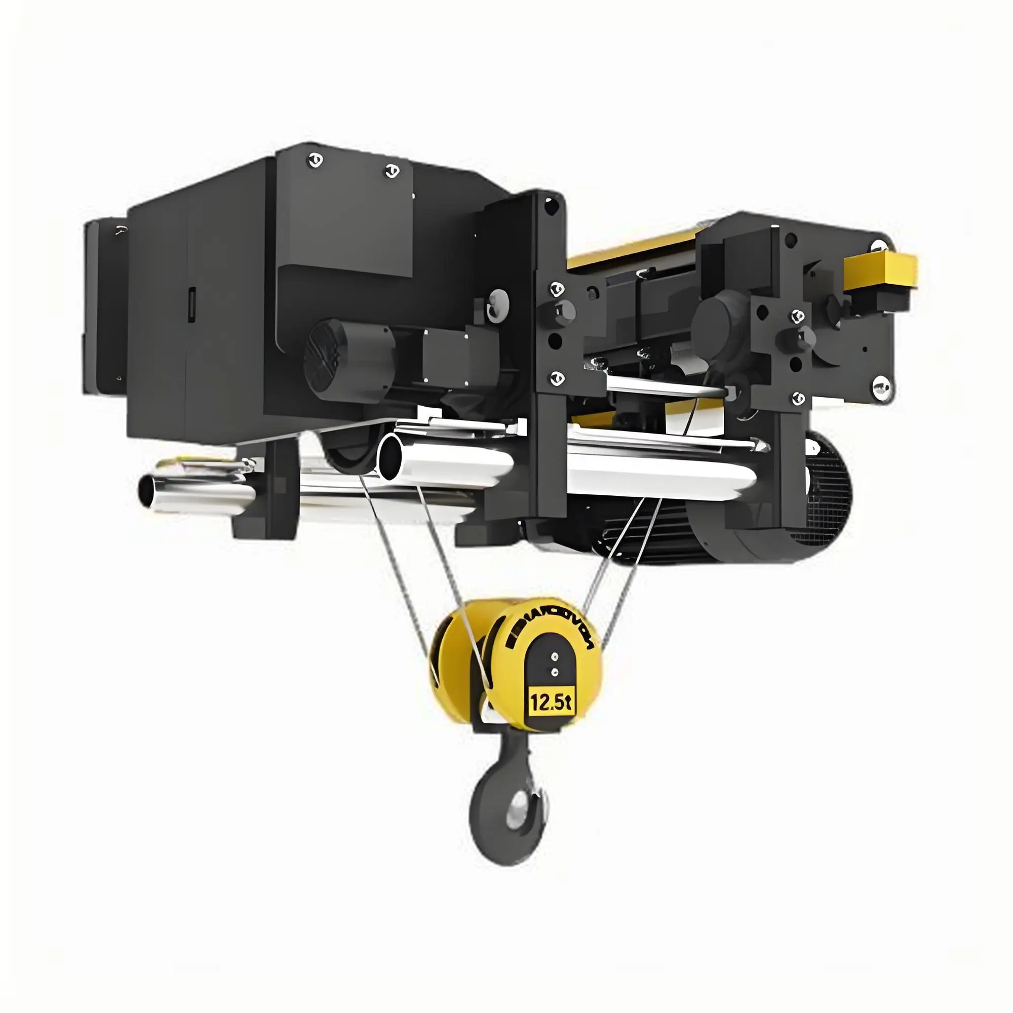 Подъемник с двойной балкой для заводского использования, 2-летняя гарантия, кран с дистанционным управлением и компонентом основного двигателя