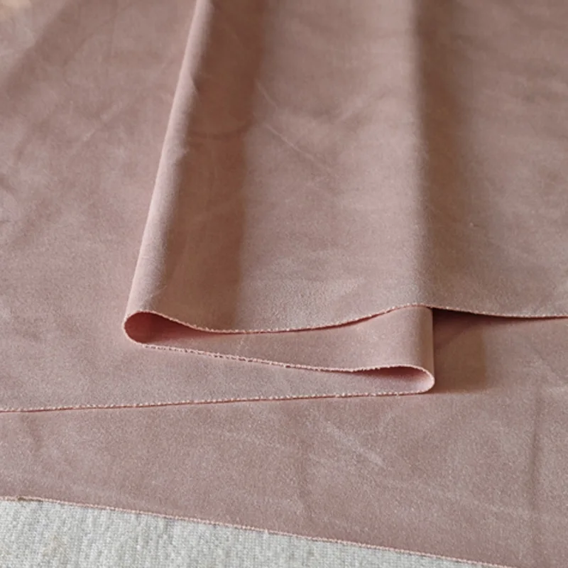 Two-sided Suede Fabric By The Meter for Sofa Cover Clothing Bag Lining Background Diy Seiwng Cloth Soft Comfortable White Pink - view 3