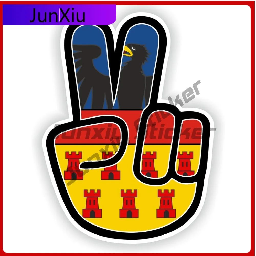

Transylvania Flag Hand Peace Victory Graphic Vinyl Sticker Accessories Suv Side Bumper Decals Stickers Rv Car Decoration Aquariu