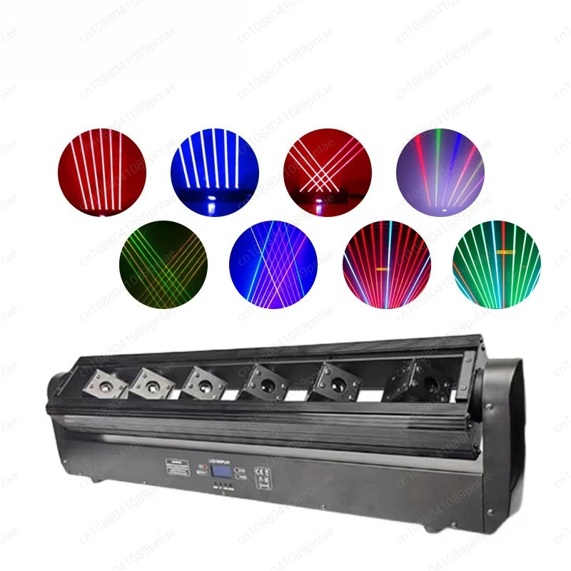 

Лазерный световой прибор с 6 движущимися головками, активируемый звуком, стробоскоп для баров, караоке, ночных клубов, дискотек