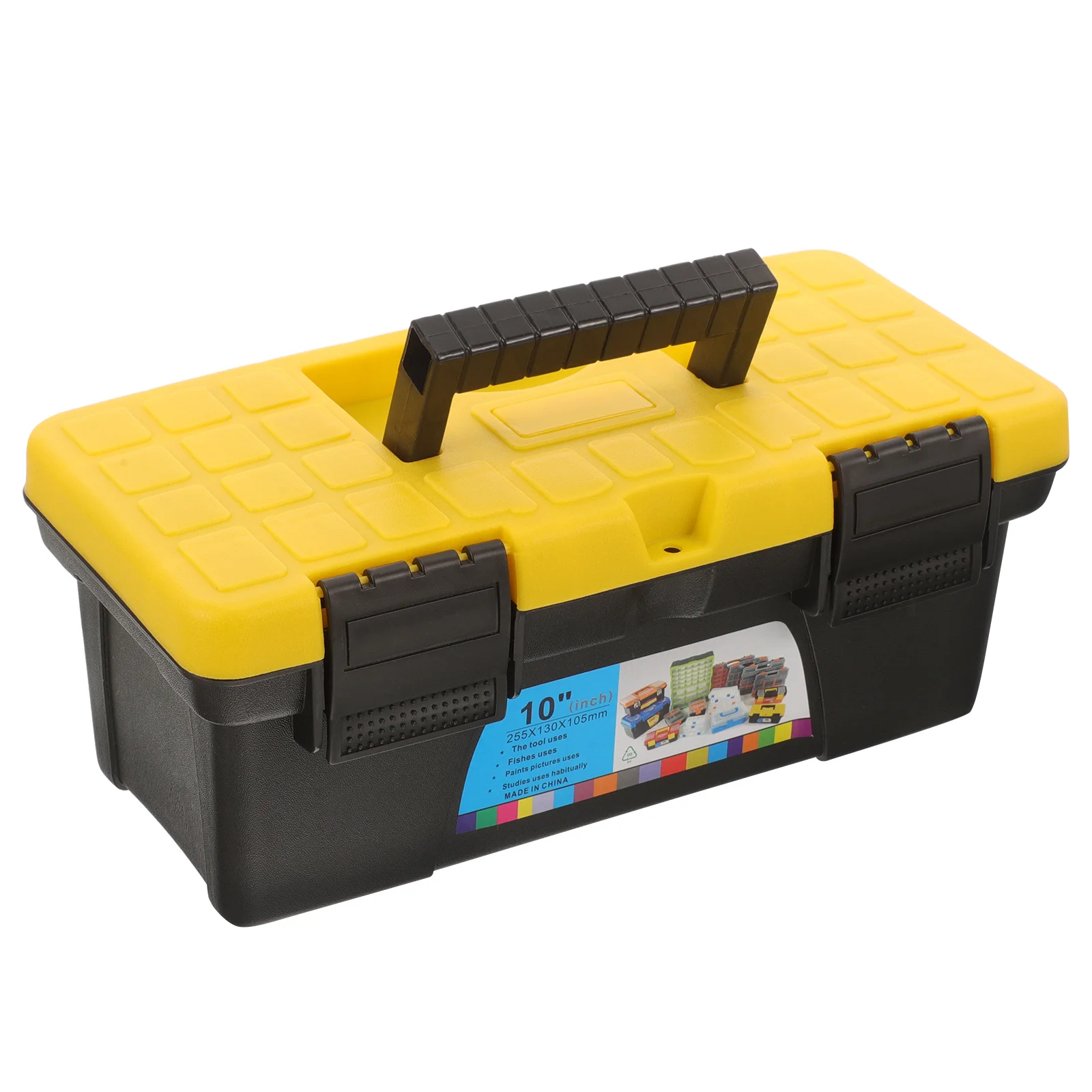 صندوق أدوات منظم حقيبة حمل صلبة 10 بوصة صندوق تخزين بلاستيكي حاوية أدوات محمولة للميكانيكا #6