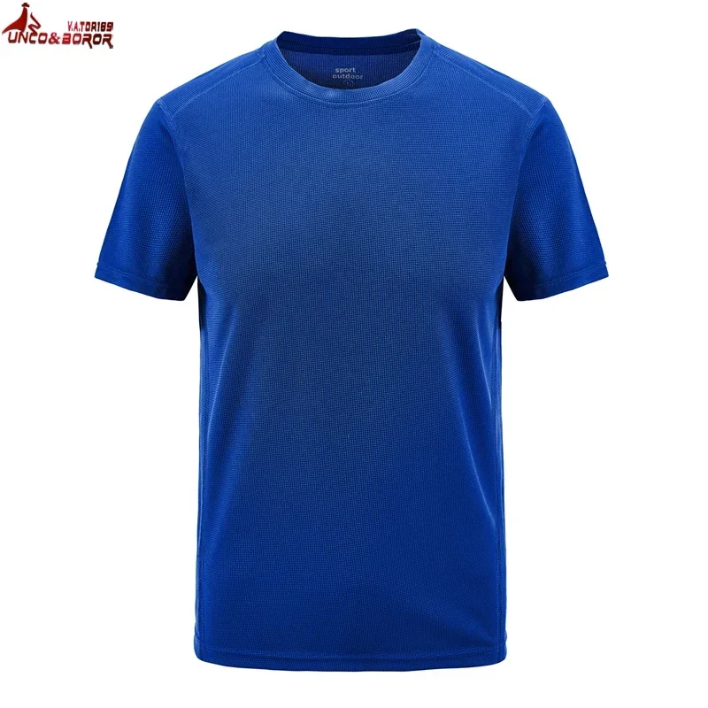 Plus Size 7XL 8XL Summer t-shirts Men Outdoor Quick Dry Sportwear Tshirts Fitness For Gym Joggers Running T-shirts Men Clothing