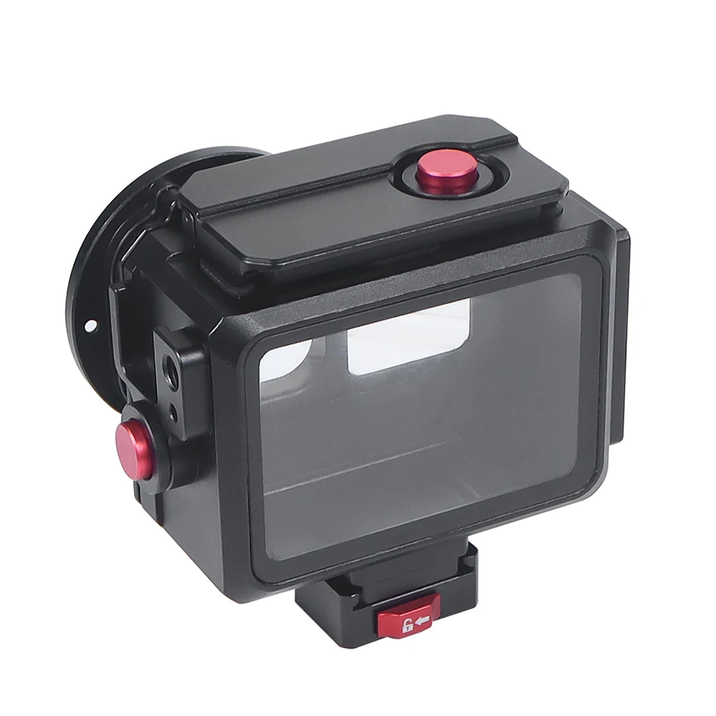 IP68 Metallgehäuse Wasserdicht für GoPro 13 12 11 10 Actionkamera Tiefseetauchen 1/4 Schnellmontage Unterwasser-Schutzrahmen – Detail 34