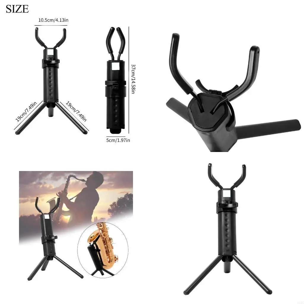 Adjusted Tripod Holder Tenors Saxophone Holder Rack Display Base Folding Saxophone Stand for Sax, Tenors Sax Stand