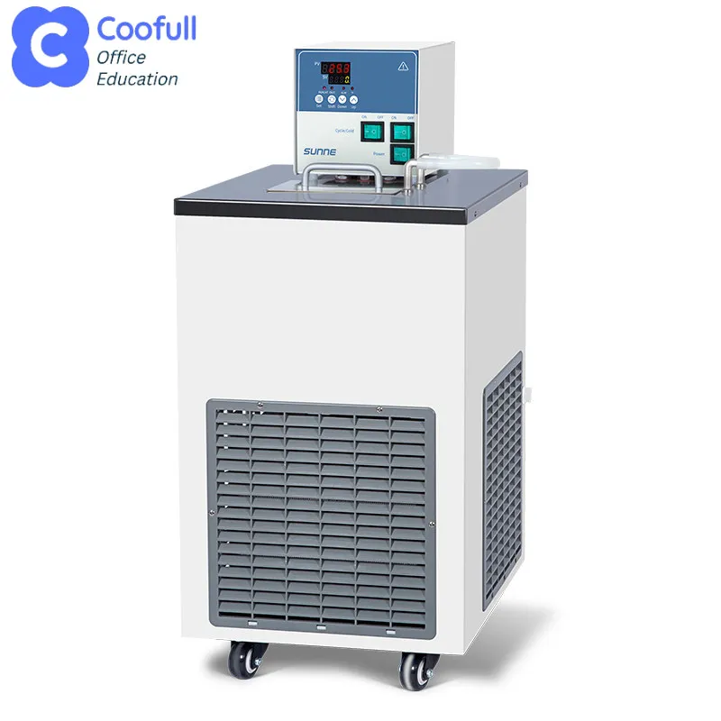 COOFULL  Temperature Thermostat Precision Stainless Steel Cold Water Bath Internal and External Circulation Pump  Reaction Tank