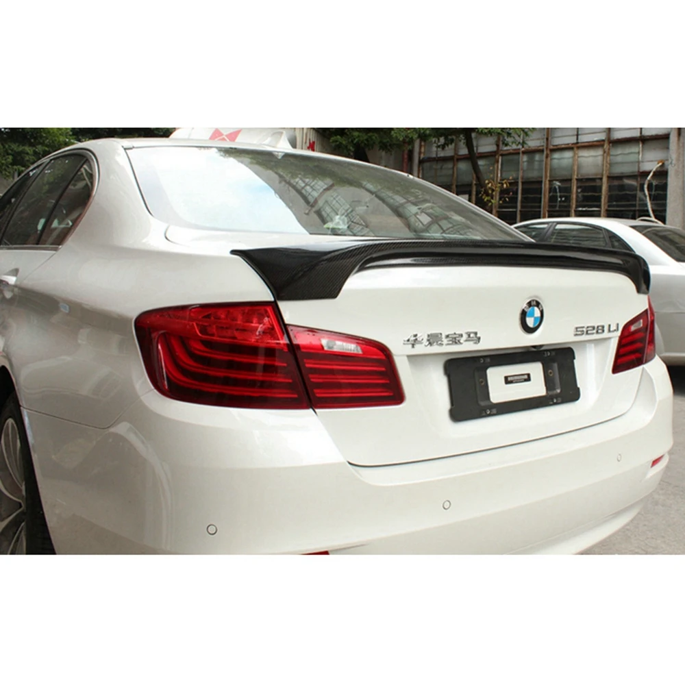 For  BMW 5 Series F10 F18/F10 M5 Sedan H Style Carbon fiber Rear Spoiler Trunk wing 2009-2017