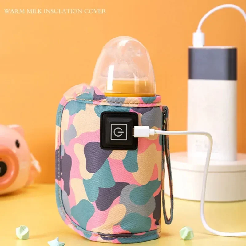 USB Milch Wasser Wärmer Kinderwagen Isolierte Tasche Baby Still Flasche Heizung Sichere Kinder Liefert für Kleinkinder Outdoor Reise Zubehör