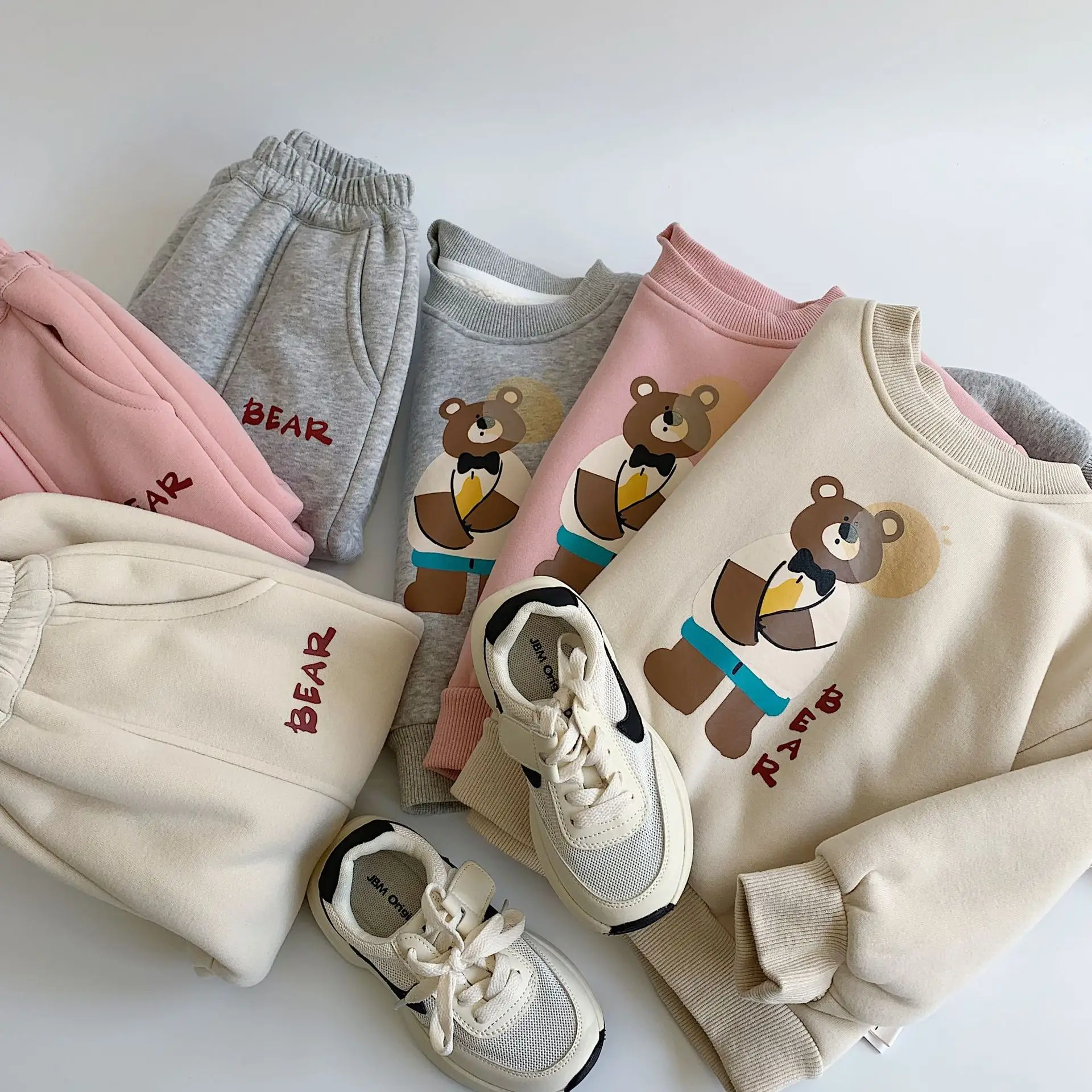 toddler-kids-boy-2pcs-set-2025-winter-thicken-warm-bear-printed-teenager-1-8y-boys-sweatshirt-mid-waist-children-boy-jogger-pant