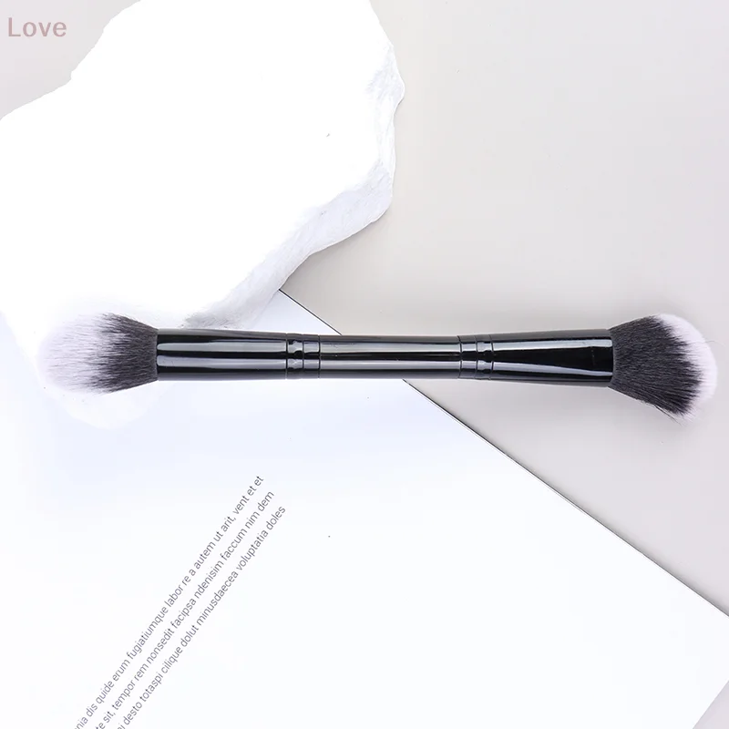 [L&P] Double Head Makeup Brushes For Highlighting Face Contour Soft Hair Blush Brush Beauty Cosmetic Tools