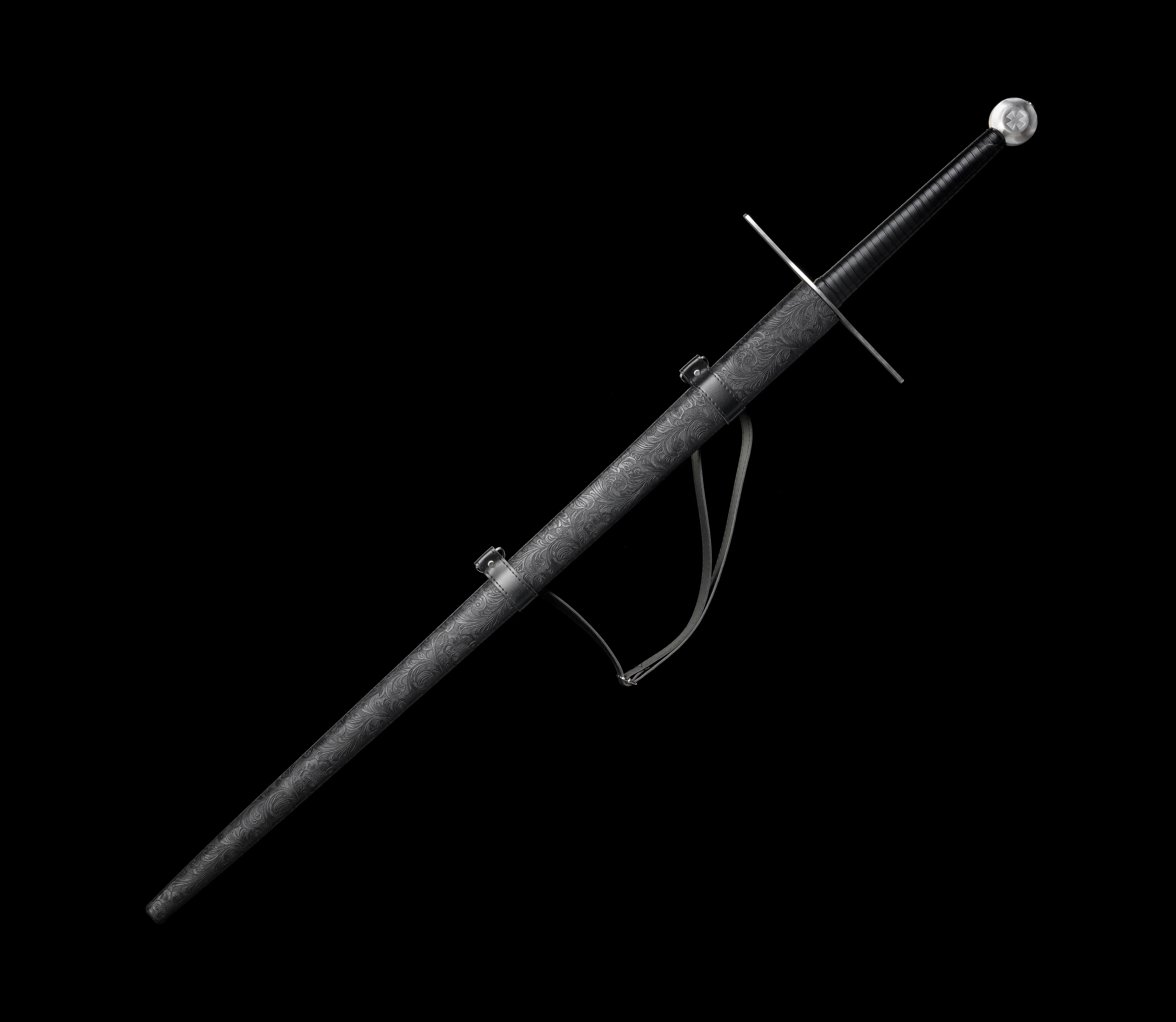 133cm extended European sword - not sharp, training sword for martial artists - gift for samurai knights, ninja martial arts