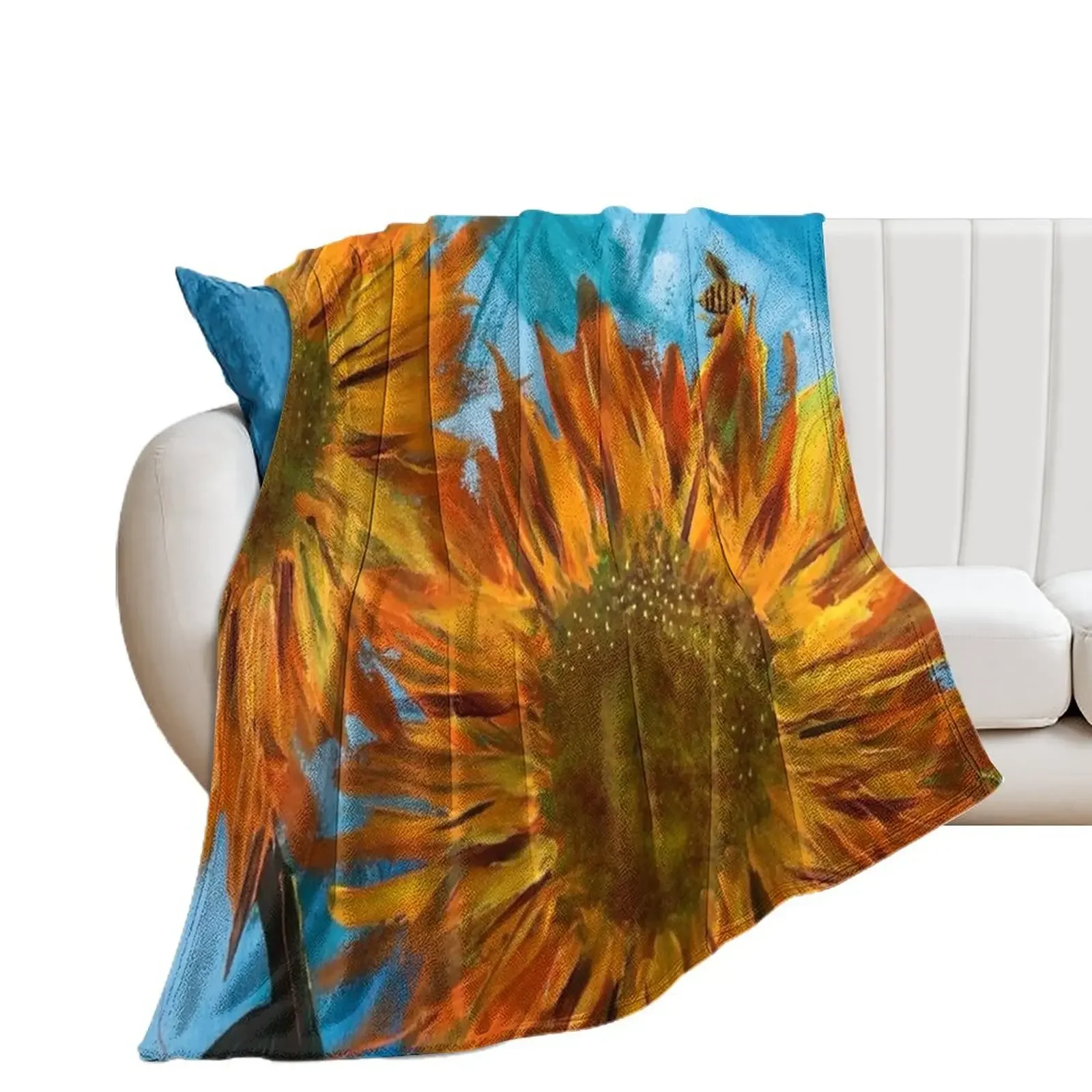 

Julies sunflowers Throw Blanket Shaggy Plaid Blankets