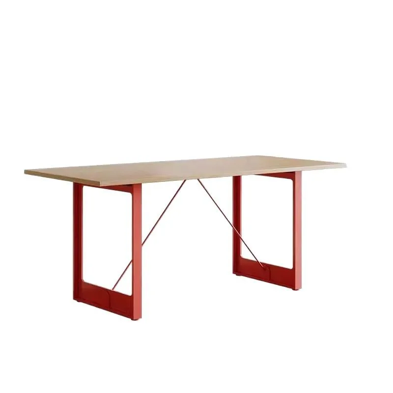 

Medieval style birch marine board designer minimalist desk log meeting long negotiation table minimalist workmanship