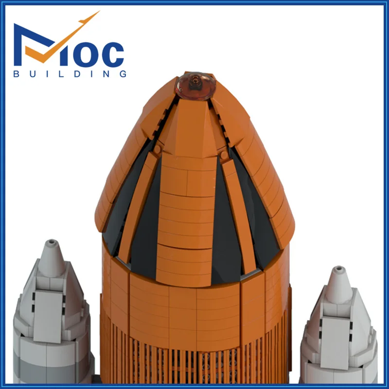 MOC Space Shuttle 10283 Upgrade  Booster Scale Base Building Blocks Rocket Bracket Aircraft Model Bricks Idea DIY Toys MOC-73206