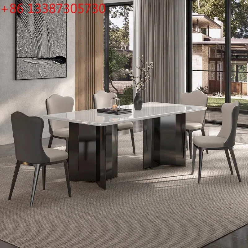 

Натуральный роскошный каменный обеденный стол из нефрита Kali Ice, обеденный стол из мрамора в стиле итальянской роскоши.