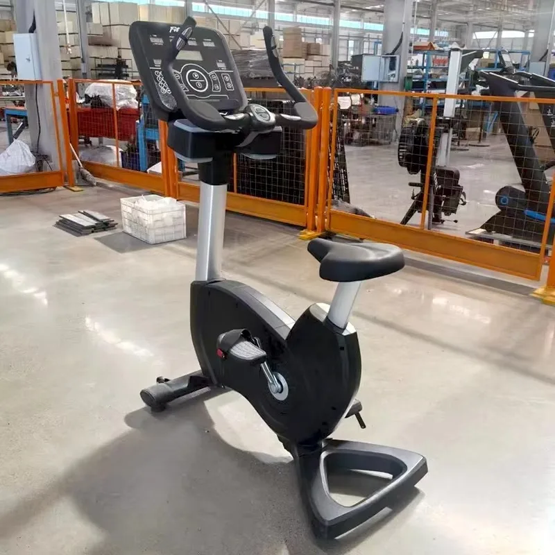 Commercial Upright Bike With LED Screen Magnetic Resistance Quiet Flywheel Indoor Cycling Cardio Fitness Equipment