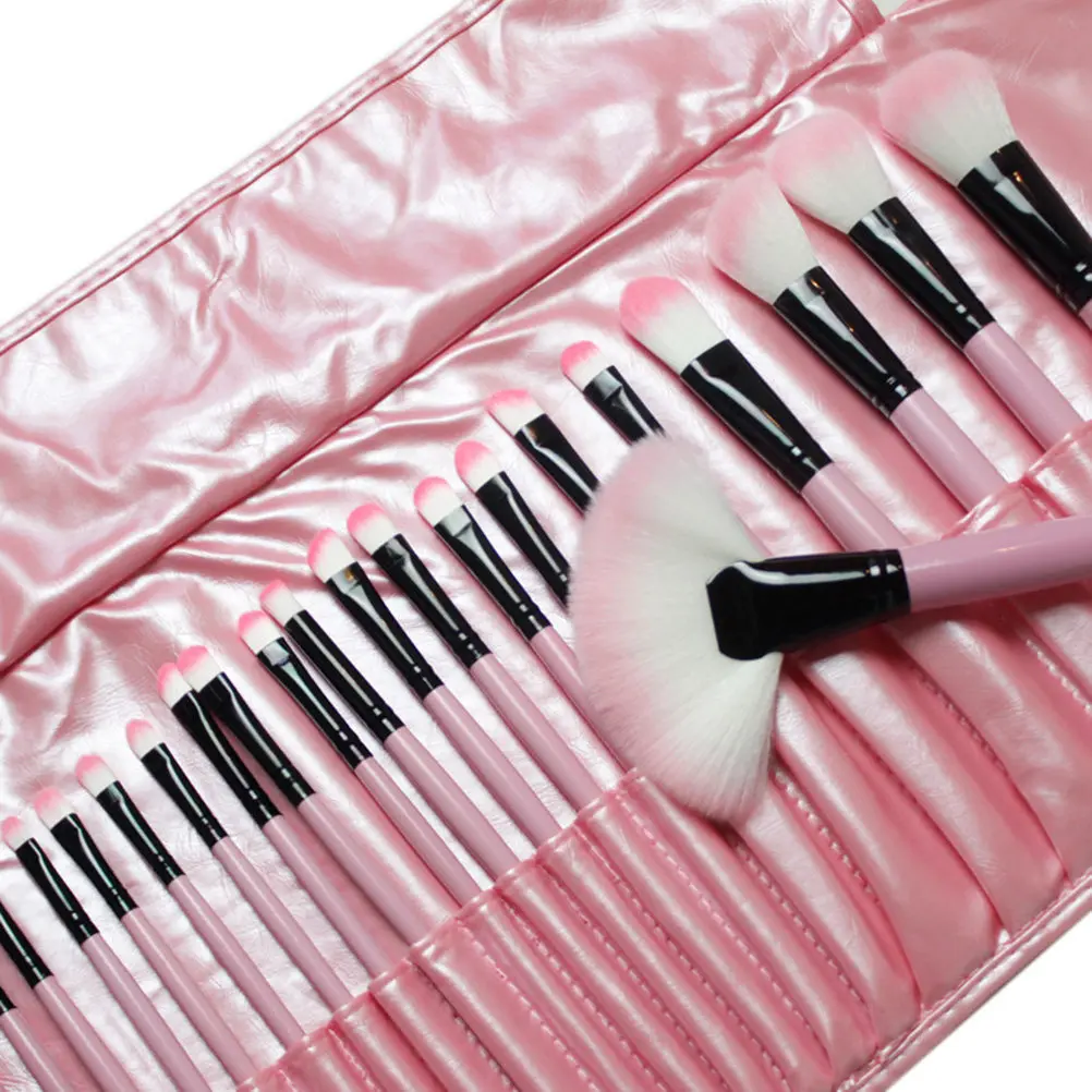 

Набор кистей для макияжа, 31 шт., розовый, 18-24 см, из микрофибры, для пудры, мягкий, незаменимый набор для ежедневного использования, для профессионалов и домашнего использования