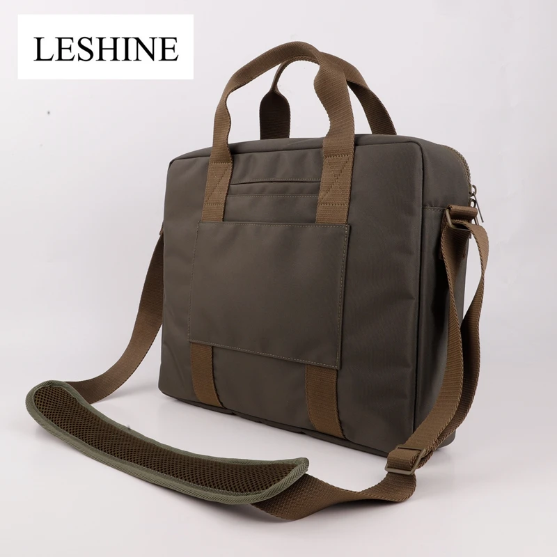 LESHINE Men's Briefcase men's single shoulder crossbody bag, business commuting briefcase, single shoulder bag, high-end feeling