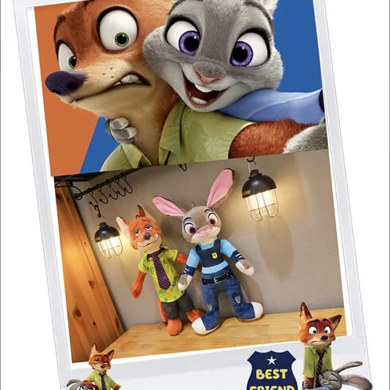 

Новые мягкие плюшевые игрушки Zootopia Ник Уайлд и Джуди Хоппс, подушки для сна, подарок на день рождения для девочек и детей