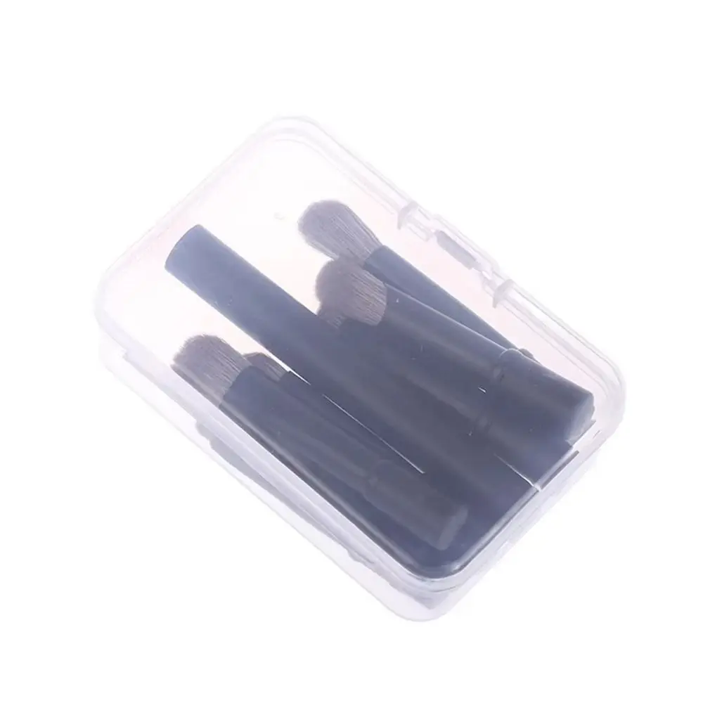 1 セット輪郭コンシーラーミニメイクブラシセットボックス付きダブルエンドアイシャドウブラシ取り外し可能な 6 で 1 化粧ツール旅行