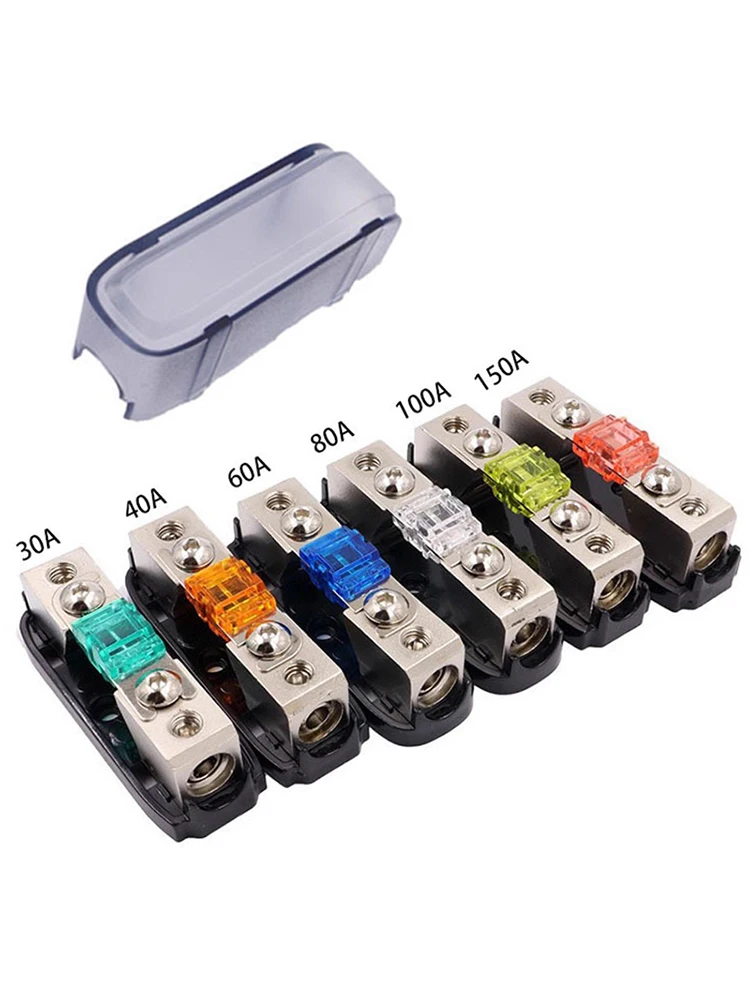 MINI AGU 32V Stéréo de voiture Audio Fusible 30A 40A 60A 80A 100A 150A