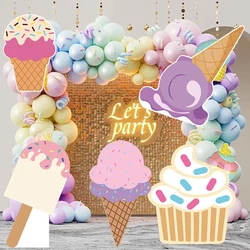 18/36inch Ice Cream Party Cutouts Candy Doughnut Theme Birthday DIY KT Board Decor  Sweet Party Wedding Baby Shower Cardboard