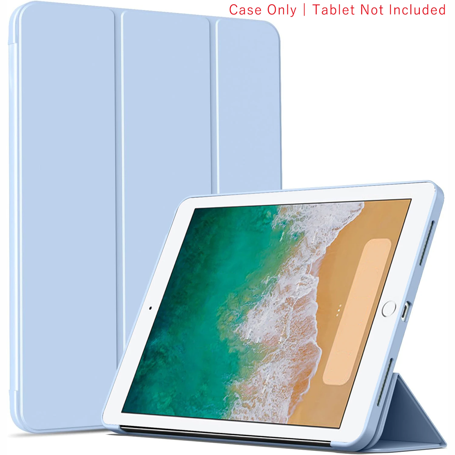 Tri-fold Flip Case Voor iPad Air 1 2 9.7 ''2013 2014 2017 2018 5e 6e Gen 9.7'' A1893 Magnetische Stand PU Lederen Beschermhoes - afbeelding 1