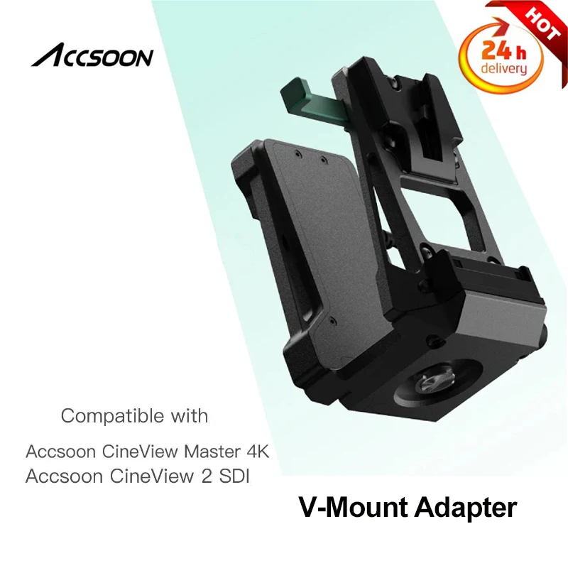 Accsoon V-Lock Adapter for CineView Master 4K and CineView 2 SDI Wireless Transmitter Receiver V-Mount Battery Plate Accessories