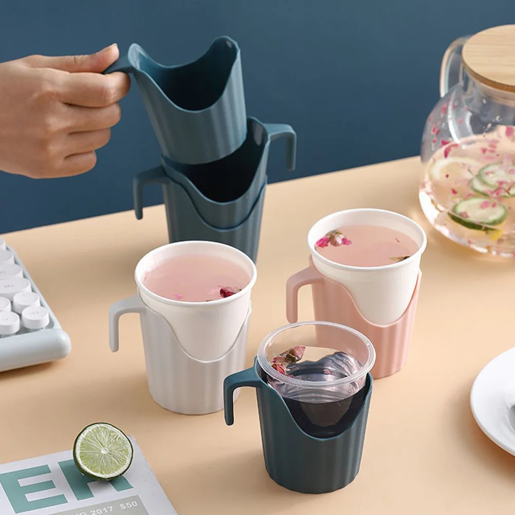 

6 Pcs Anti-scalding Coaster Cup Holder White Holders Name Insulated Coffee Cups Table for Office Shopping