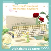 Iqunix F97 Little Prince Jointly Mechanical Keyboard 2.4g Wireless The Thir-Mode 100key Rgb Metal E-Sports Office Theme Keyboard