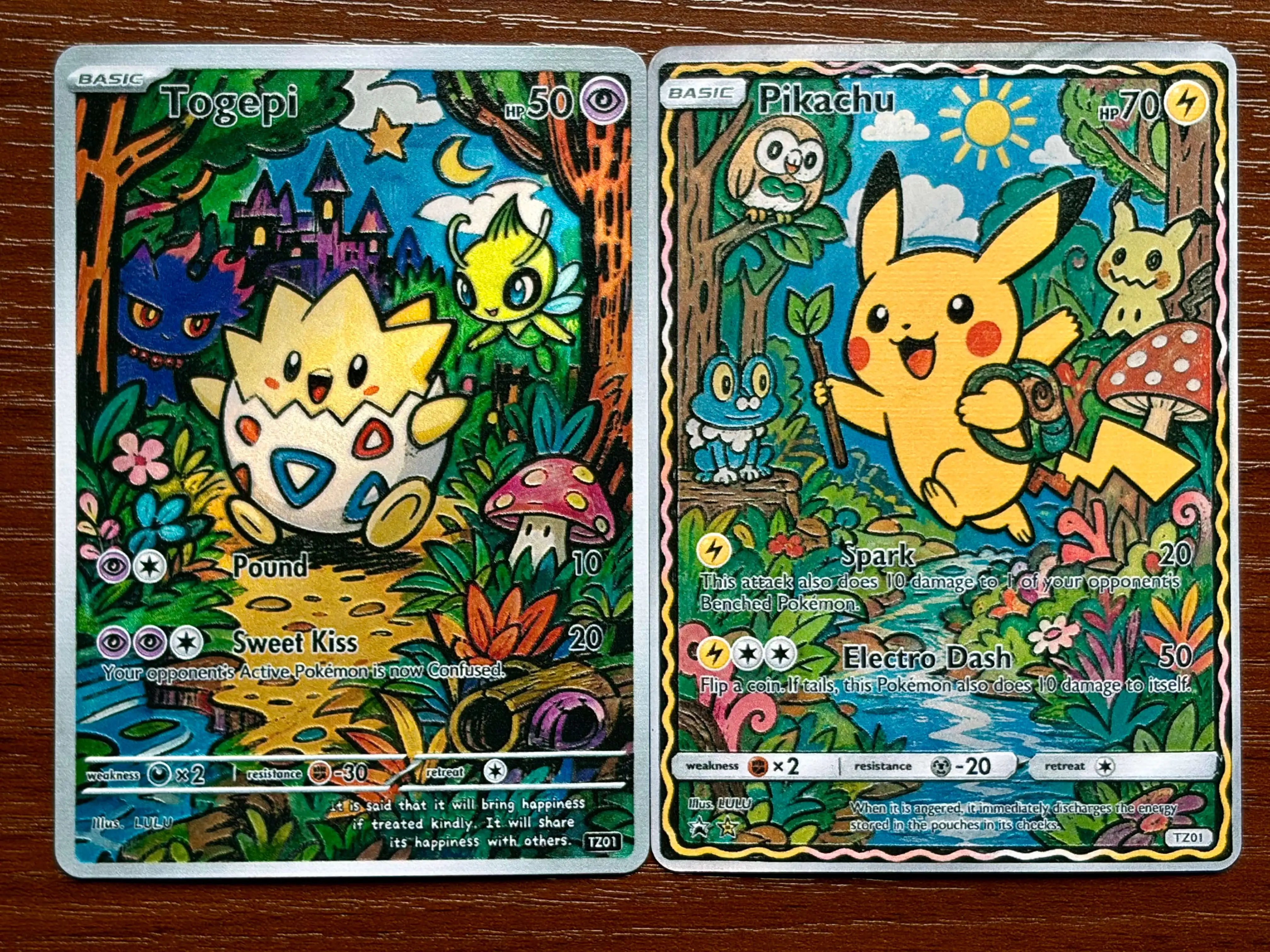 5Pcs PTCG Cards Togepi Eevee Bulbasaur Shaymin Adventure Series PTCG Collection Cards Holo Cards Anime Toys PTCG Gift