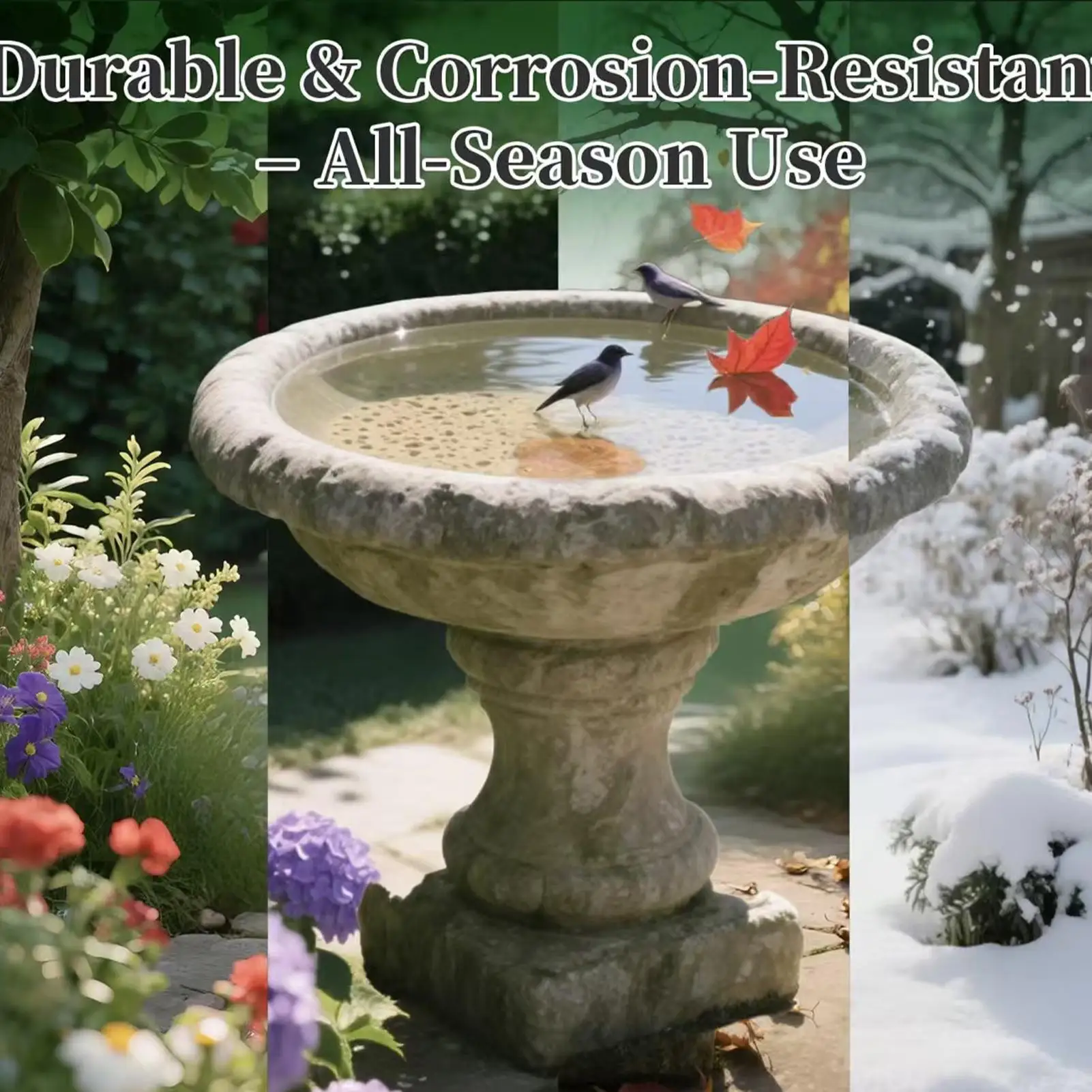 Copper Disk For Bird Bath With Triple-Point Support Fountain Cleaner Copper Bird Bath Purification Disk For Outdoor Garden Deck