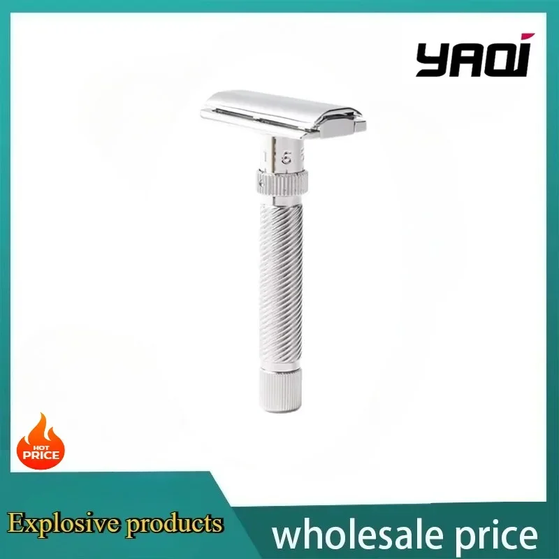 2026 Ultima Slope Yaqi  Stainless Steel Adjustable Slant Head Mens Safety Razor Beard Shaver Collectibles Gift For Boyfriend