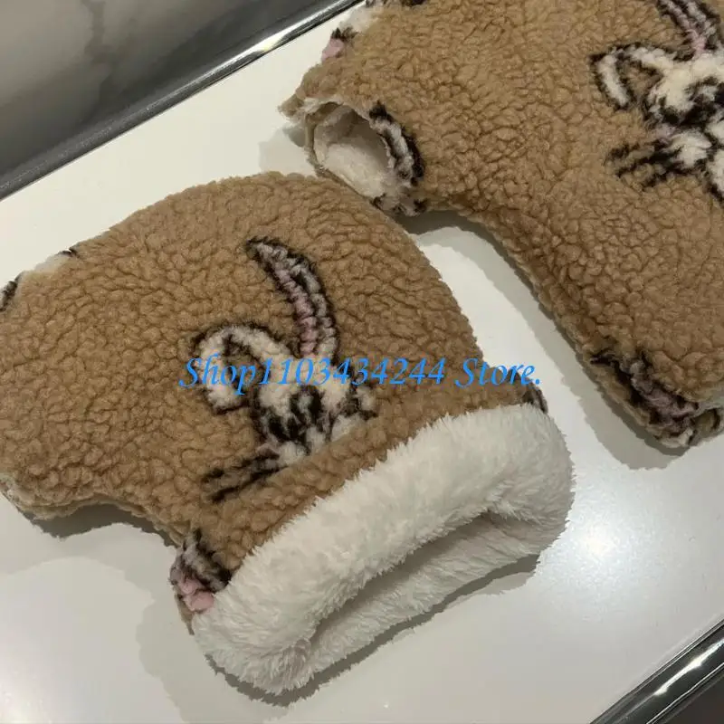 1 Pair Kids Scooter Gloves Boys Girls Cycling Gloves Non-Slip Kids Warm Mittens for Camping Fishing Outdoor Activities