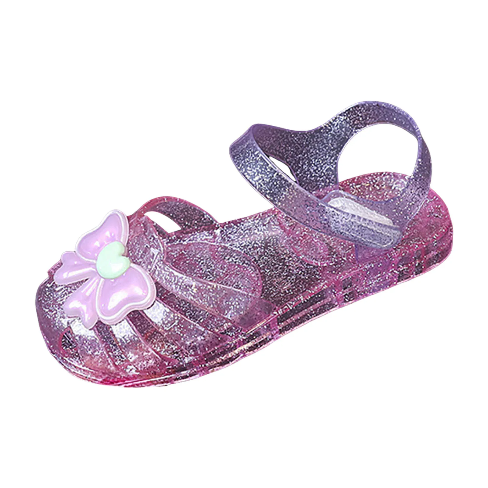 

Running Sandal Children's Jelly Crystal Shoes Bow Non Slip Beach Shoes Sandals Bohemian Sandals for Girls