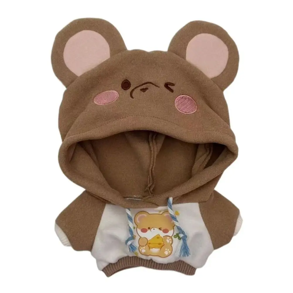 

Gift Multicolor Doll Clothes 20CM 3D Ears&Tail Color Match Hoodies Cosplay Changing Dressing Game Animal Ear Sweather Toy