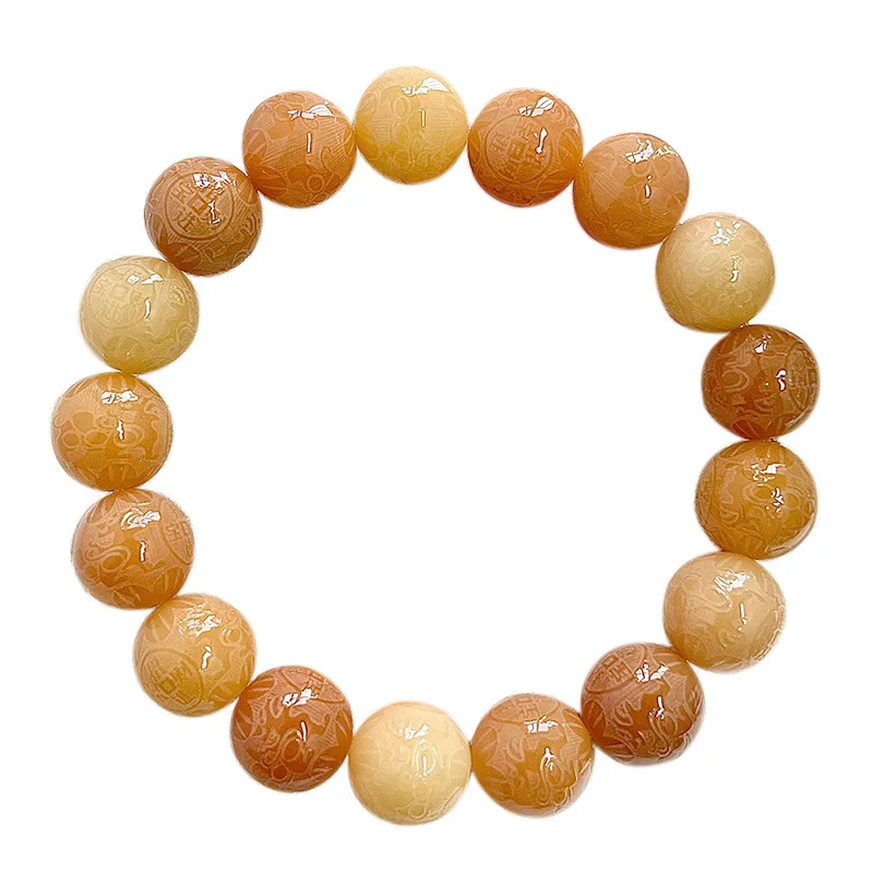 Natural Six Word Mantra Bodhi Bracelet Unisex Fortune Attracting Cultural Play Mala Festival Gift