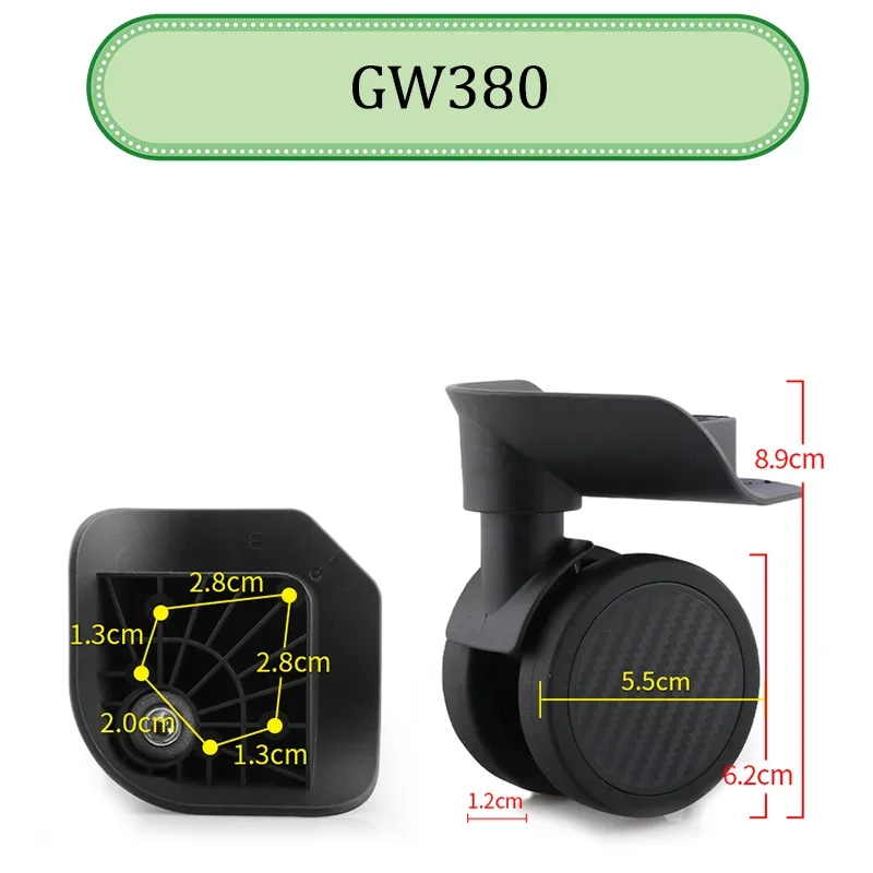 Suitable For Baixiang GW380 Universal Wheel Trolley Case Wheel Replacement Luggage Pulley Sliding Casters Wear-resistant Repair