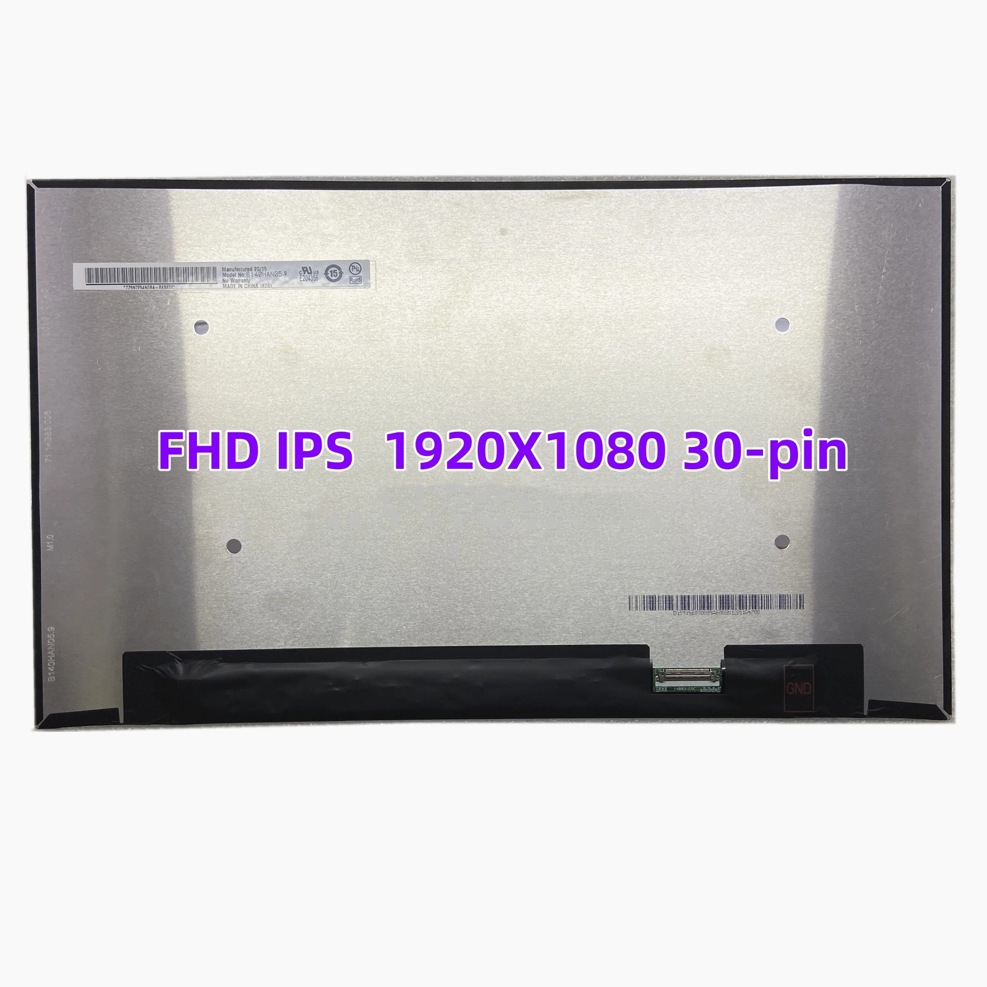 

B140HAN05.9 подходит для LP140WF9 SPD1 B140HAN06.3 NV140FHM-N65 B140HAN05.8 14 дюймов IPS 72% NTSC ЖК-экран для ноутбука