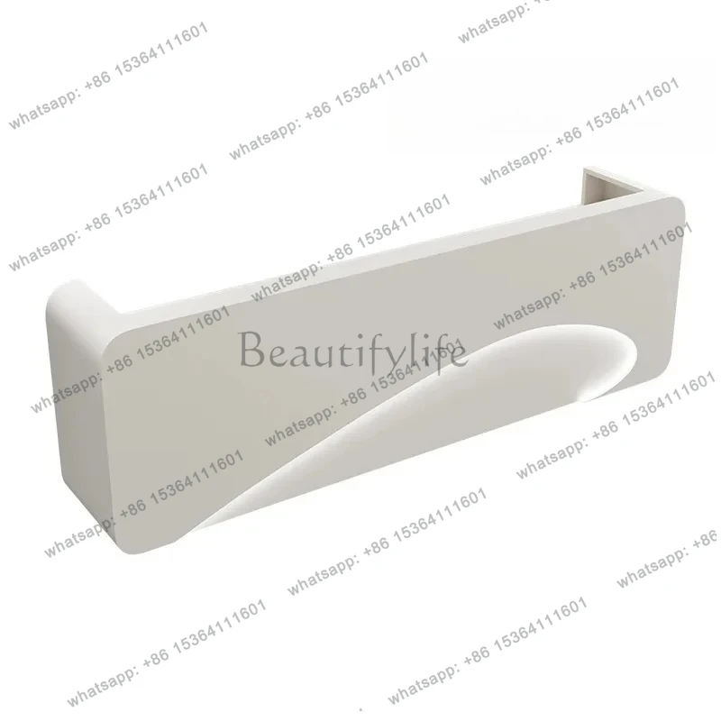 Cream wind beauty salon checkout page clothing store bar company reception table