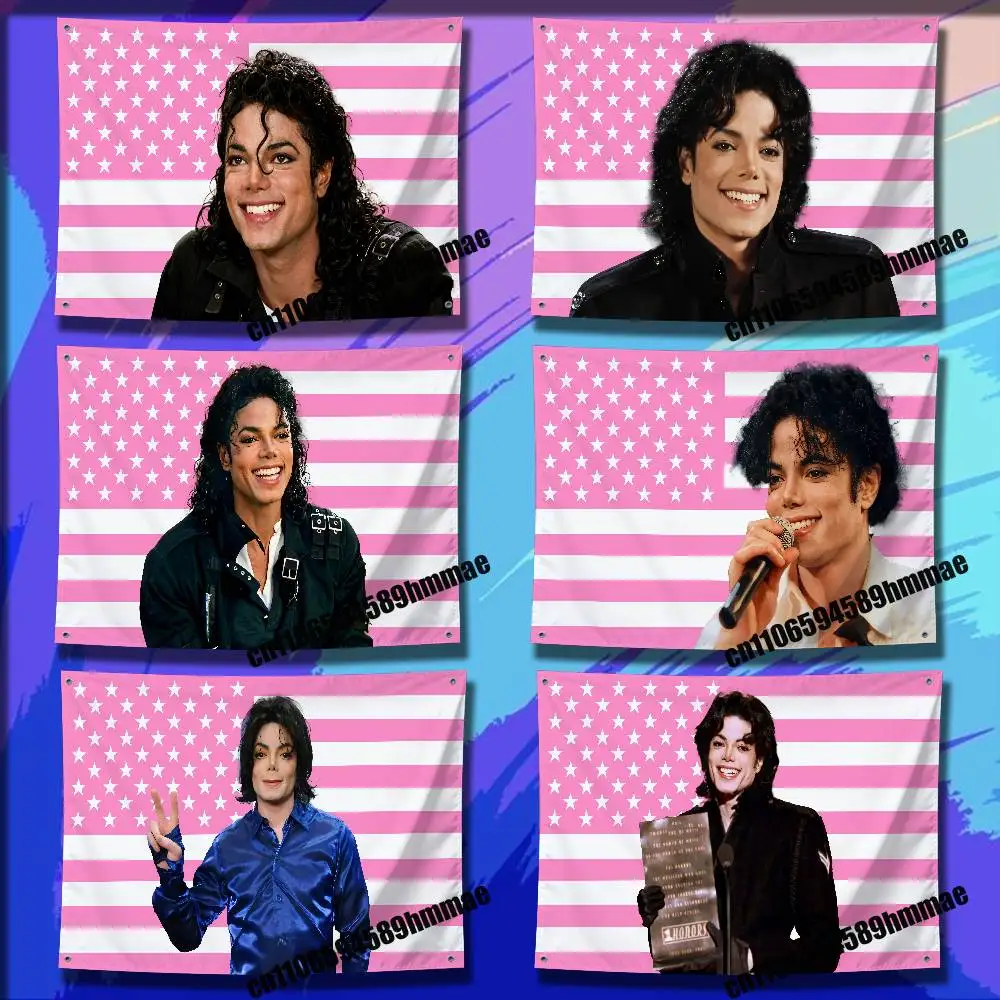 For M-Michael Singer J-Jackson Flag 50*70cm 60*90cm 80*120cm 100*150cm 150*200cm Camp Wall Banner Tapestry Cover