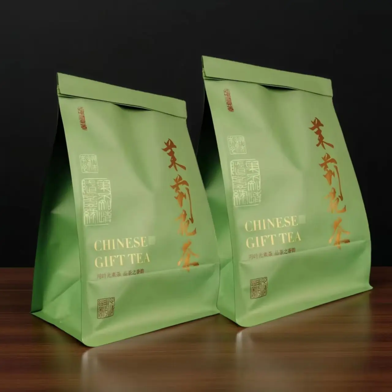

High-end Custom Jasmine Flower Teabag Source Factory Chinese Famous Tea Set Aluminum Foil Bag Classic Jasmine Green Bag SML 250g