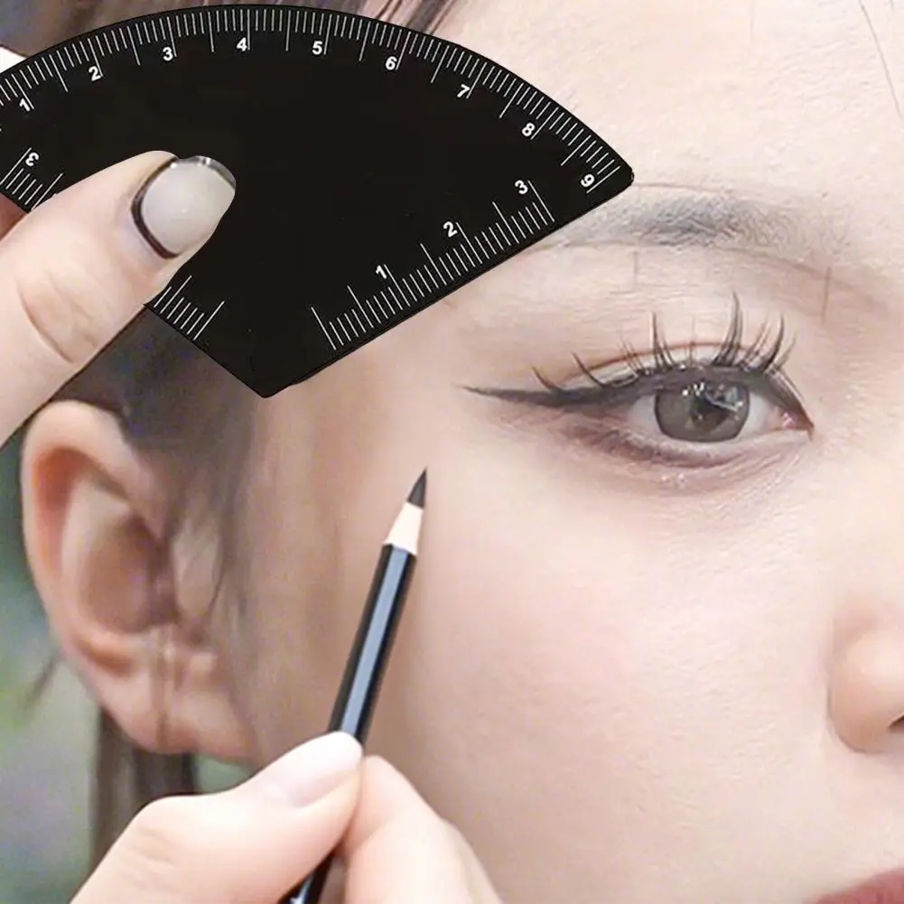 2Pcs Fast Drawing Eyebrow Design Ruler Microblading Mapping Shaping Template Tool Permanent Eyebrow Makeup Drawing Guide Ruler