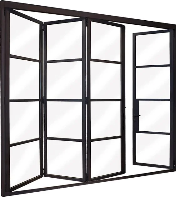 

Steel folding window Double glass folding window
