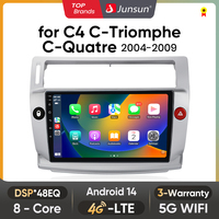Junsun Android Wireless CarPlay Auto Car Radio For Citroen C4 C-Triomphe C-Quatre 2004-2009 Intelligent Systems DSP SWC RDS GPS